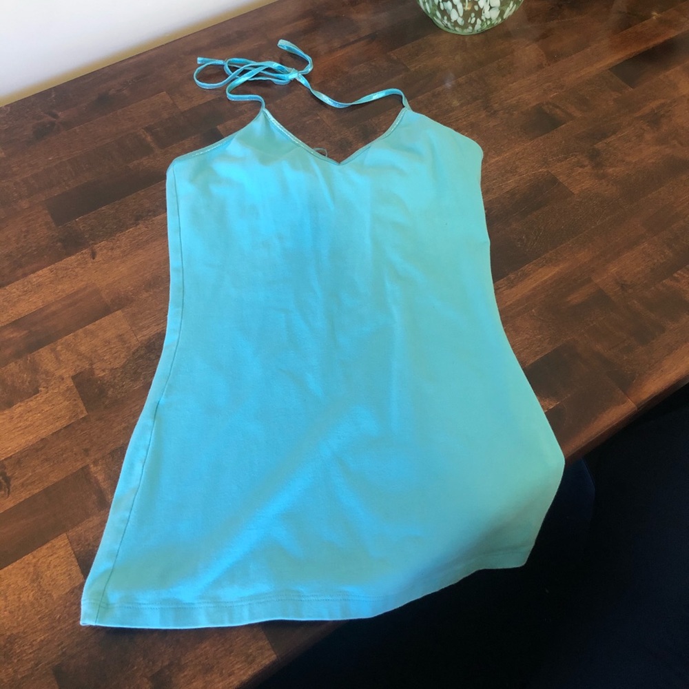 Express Shimmer Halter Top